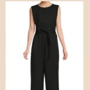 Calvin Klein black crepe fabric jumpsuit